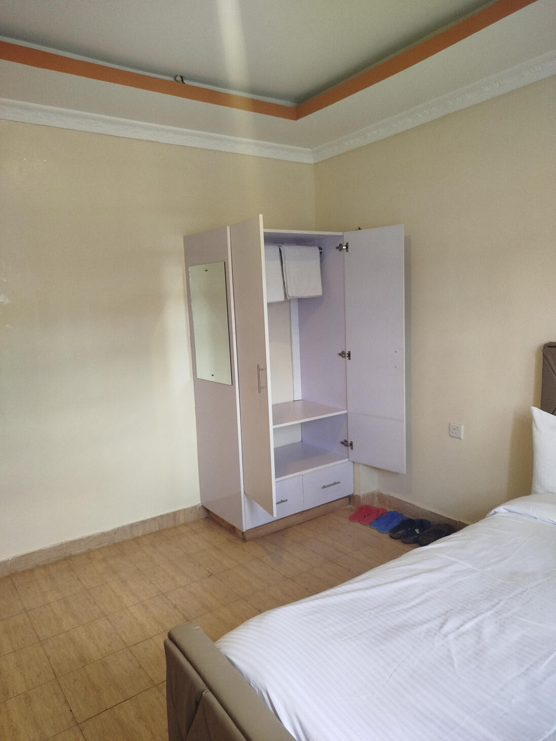 spacious wardrobe